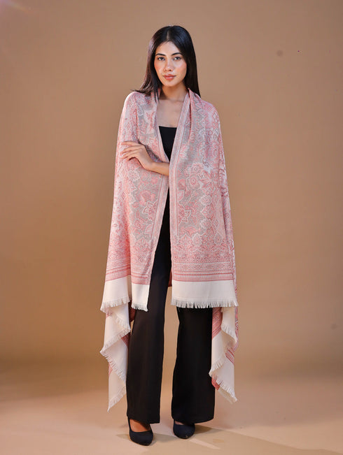 Women's Jamawar Wool Shawl